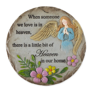 Someone in Heaven Little Bit of Heaven in Our Home Memorial Stepping Stone