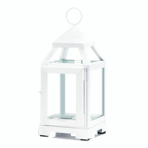 White Mini Contemporary Lantern