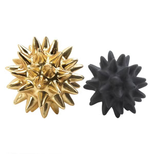 Storico Gold and Black Spike Sculptures
