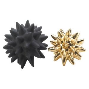 Storico Black and Gold Spike Sculptures