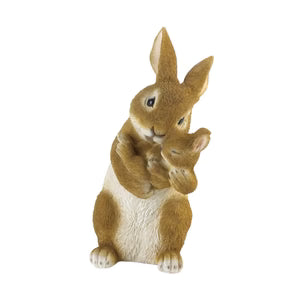 Mom and Baby Rabbit Figurine