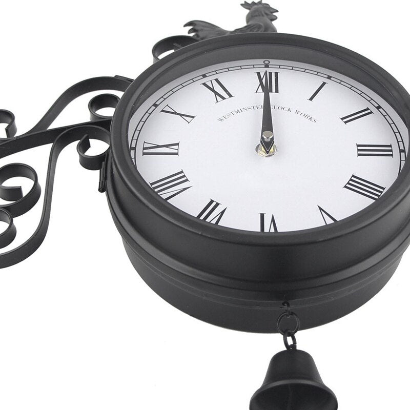 Double-sided Vintage Garden Clock