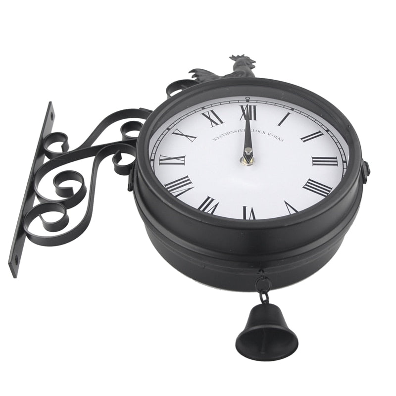 Double-sided Vintage Garden Clock