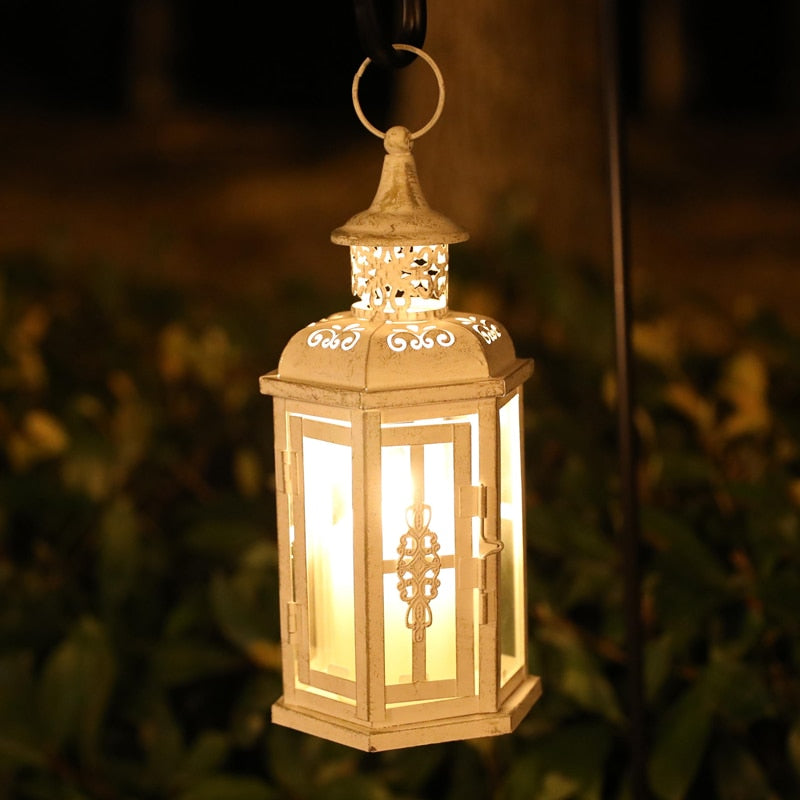 Rustic Candle Lantern 2 PC