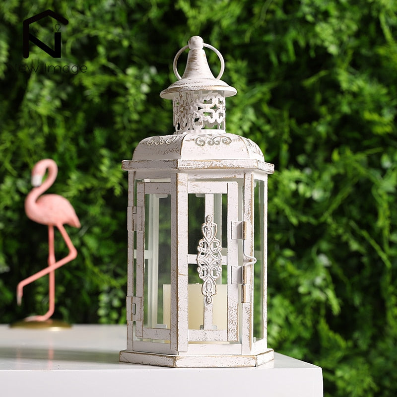 Rustic Candle Lantern 2 Pc