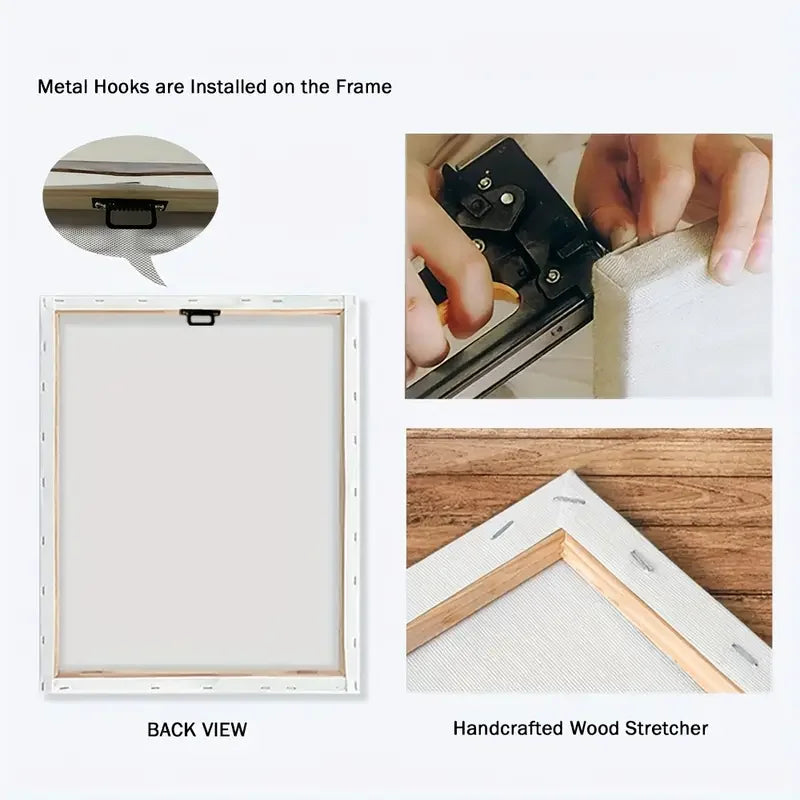 Golden Floral Art Print – Elegant Wall Decor