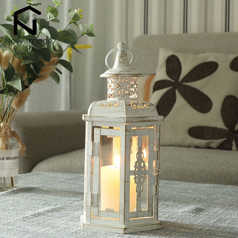 Rustic Candle Lantern 2 PC