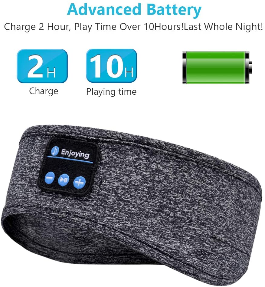 Sleep Headphones Bluetooth Headband, Upgrage Soft Sleeping Wireless Music Sleeping Headset