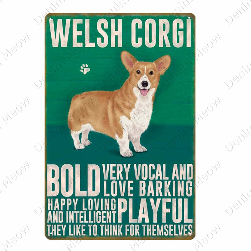 Vintage Pet Yorkshire Terrier Metal Tin Sign Pub Bar