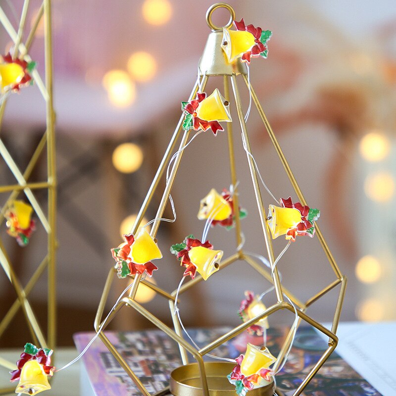 Figurine Christmas Tree LED Garland String Light Christmas Ornaments