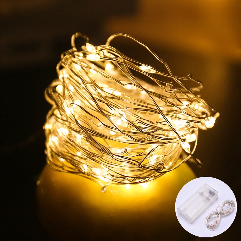 Figurine Christmas Tree LED Garland String Light Christmas Ornaments