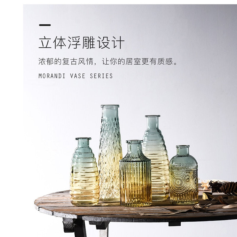 Roman Embossed Glass Vase