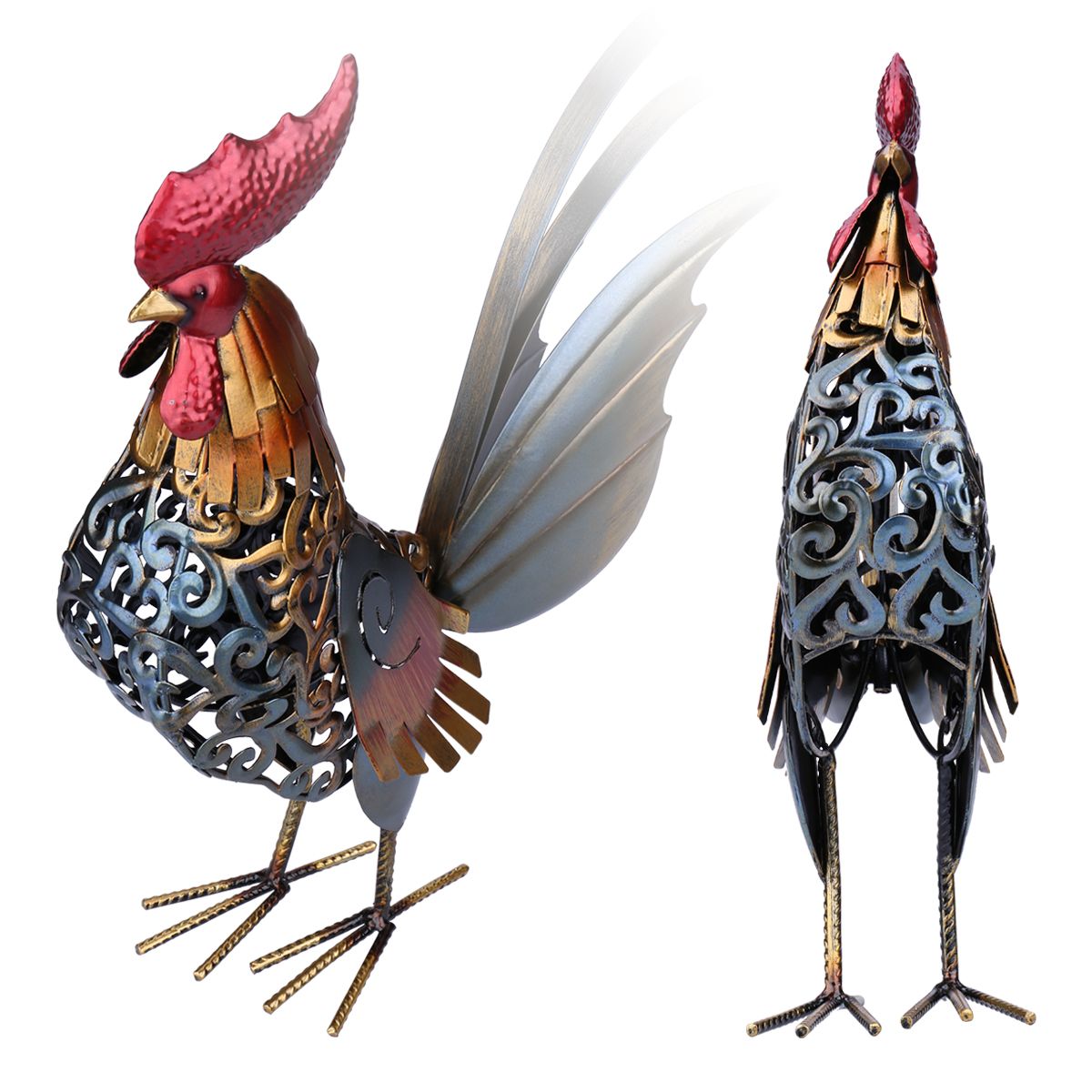 Colorful Craft Iron Rooster