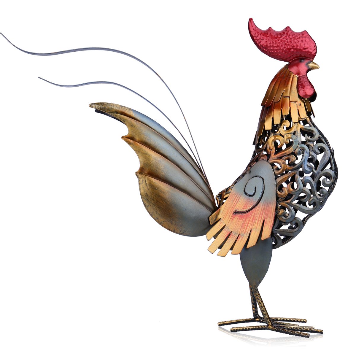 Colorful Craft Iron Rooster