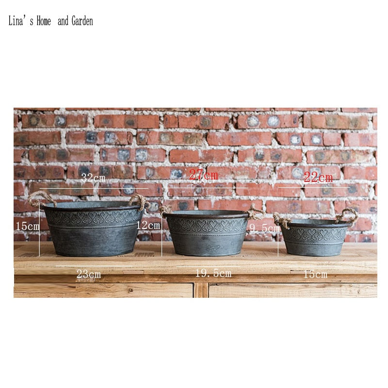 American Farm Vintage Basin Set of 3 Pieces