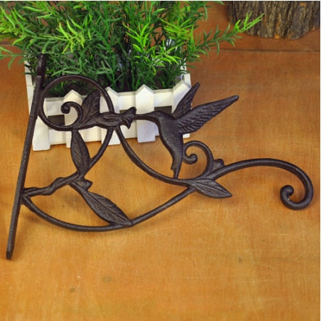 Humming Bird Wrought Iron Planter Bracket