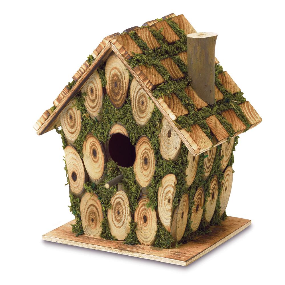 Moss-Edged Birdhouse