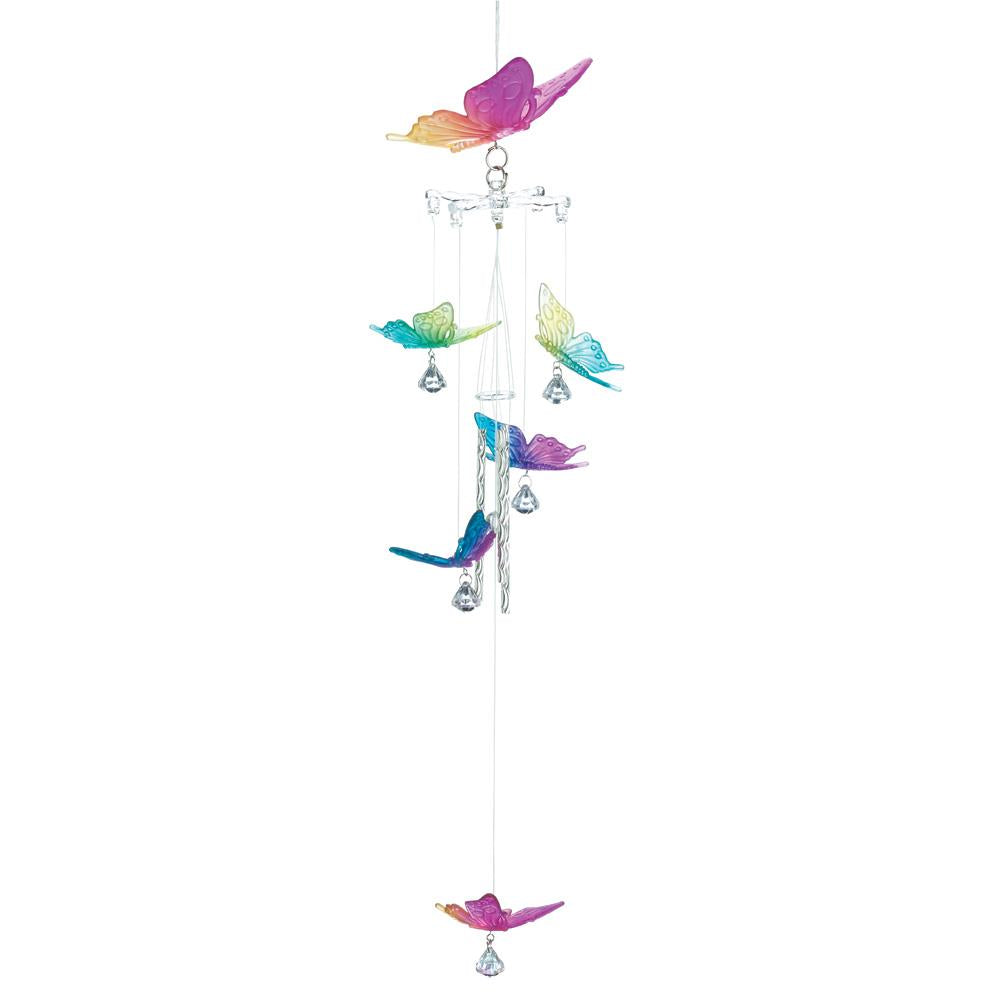 Rainbow Butterfly Wind Chimes