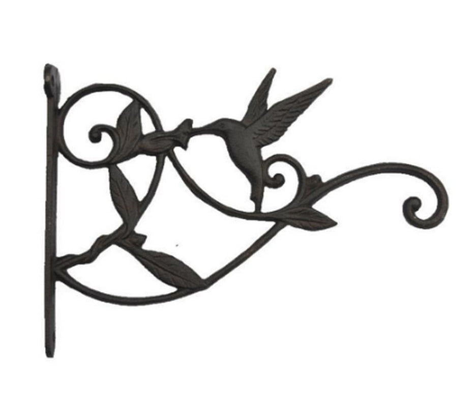 Humming Bird Wrought Iron Planter Bracket