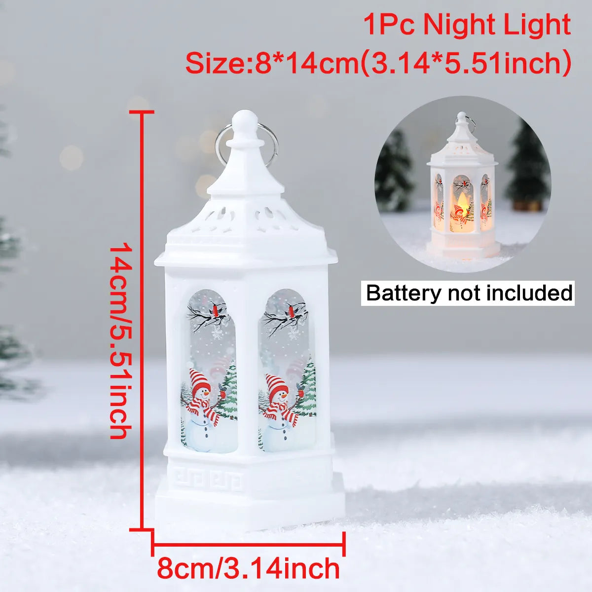 Christmas Lantern Light Merry Christmas Decorations for Home 2023 Navidad Christmas Tree Ornaments Xmas Gifts New Year 2024