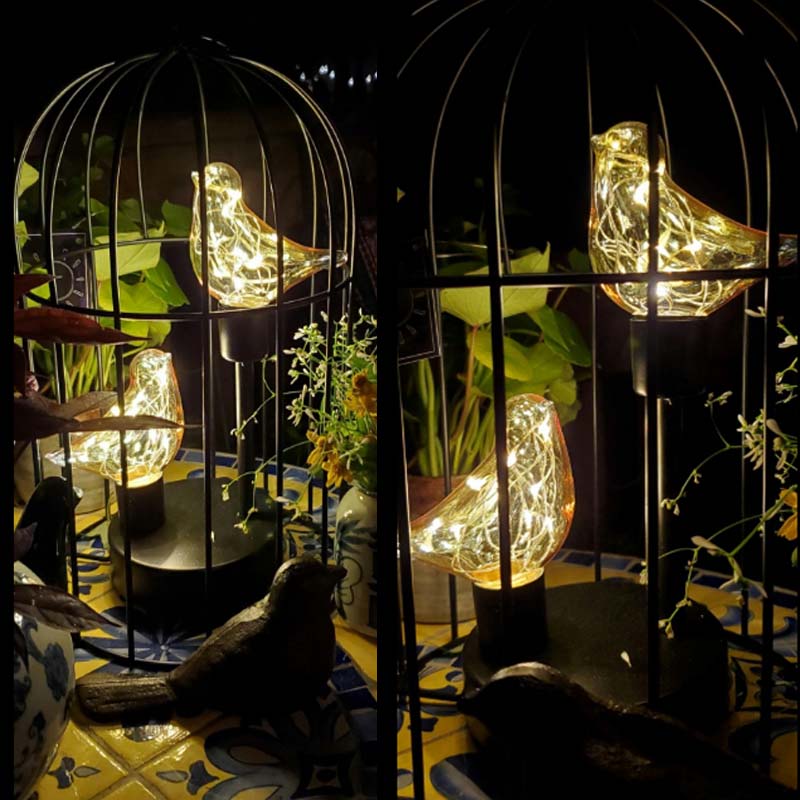 Warm Light Creative Birdcage Iron Table Lamps