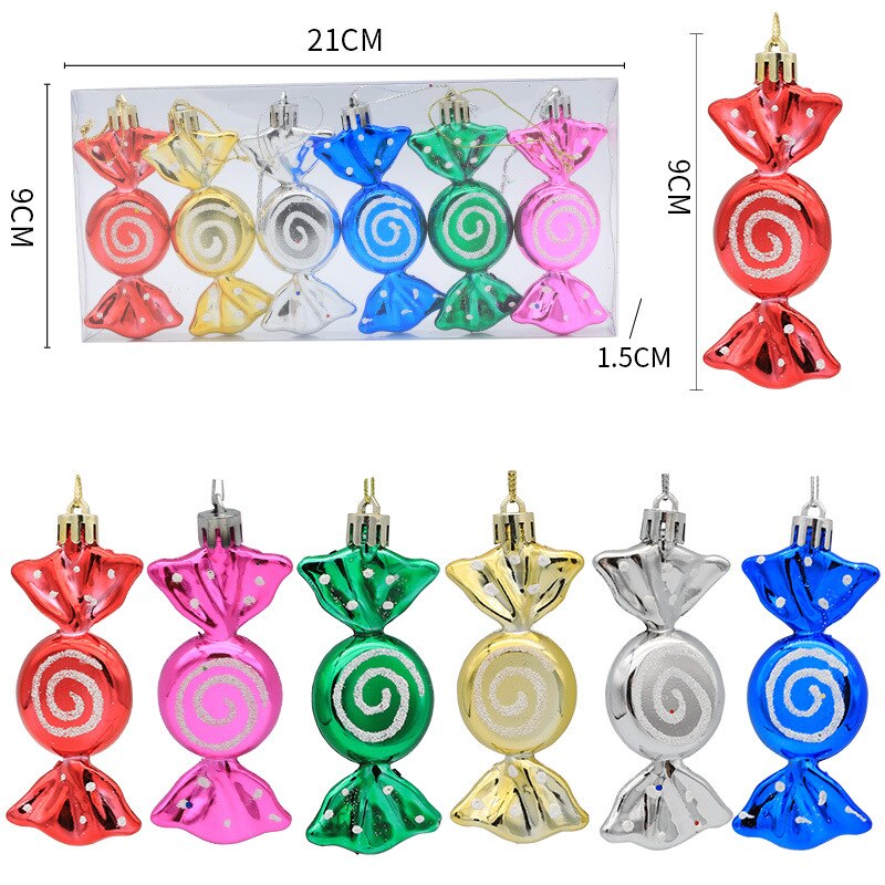 Candy Christmas Ornaments