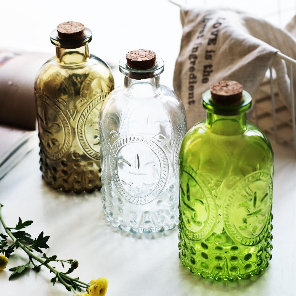 Decorative Fresh Vintage with Cork Bottle Decoration