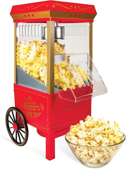 Nostalgia Vintage Hot‑Air Popcorn Maker Machine
