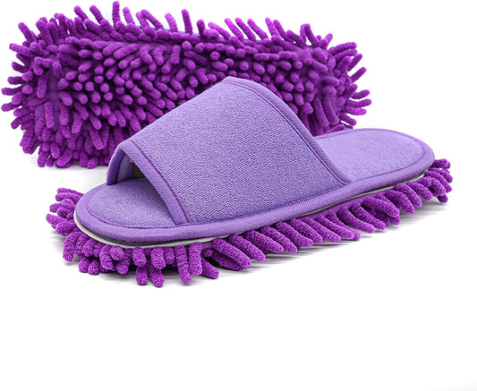 Friendly House Microfiber Mop Slippers – Women’s Floor Cleaning Slippers