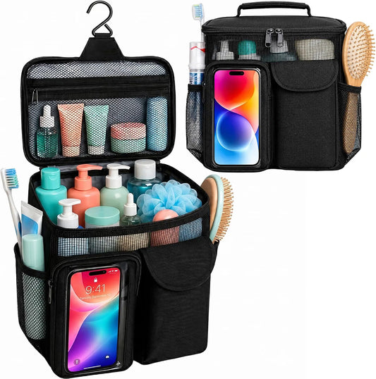 Hanging Shower Caddy Organizer Bag with Phone Pocket