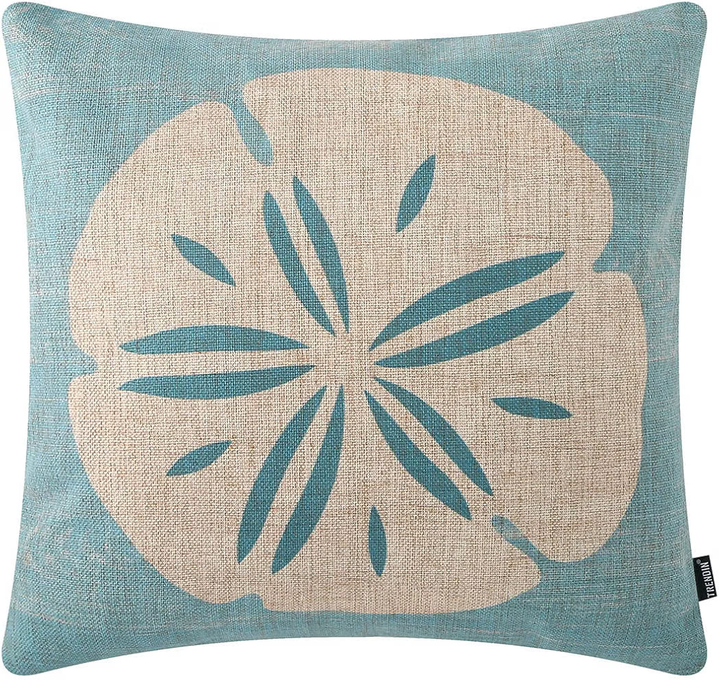 TRENDIN Beachy Accent Pillow Cover 18 x 18 Inch