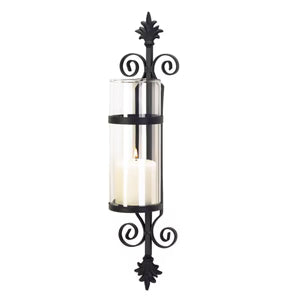Ornate Scroll Candle Sconce