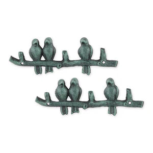 Birds on a Branch Wall Hook Set/2