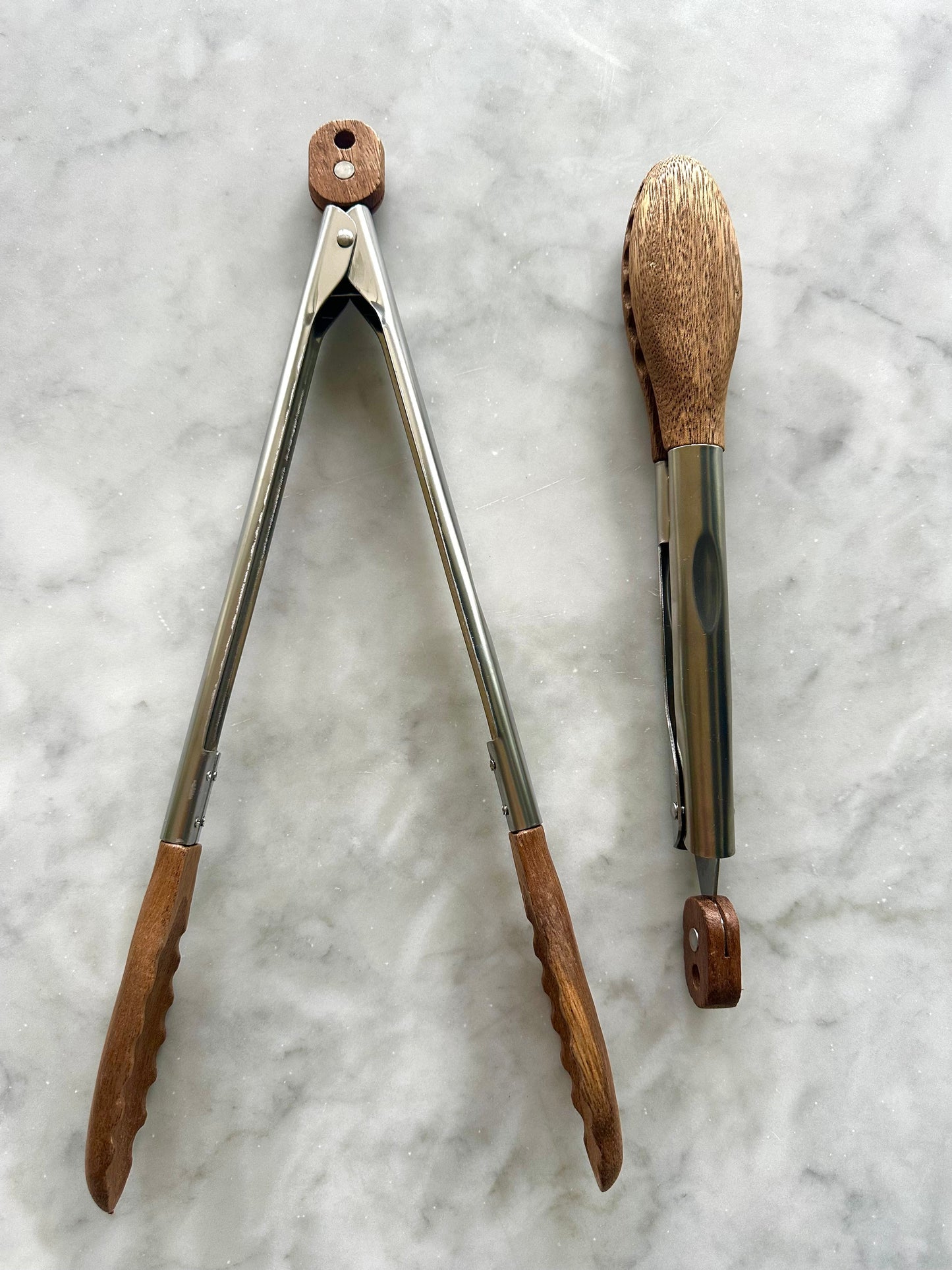 Acacia Wood Tongs, Set of 2