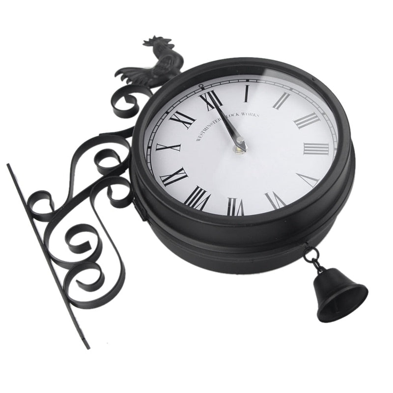 Double-sided Vintage Garden Clock