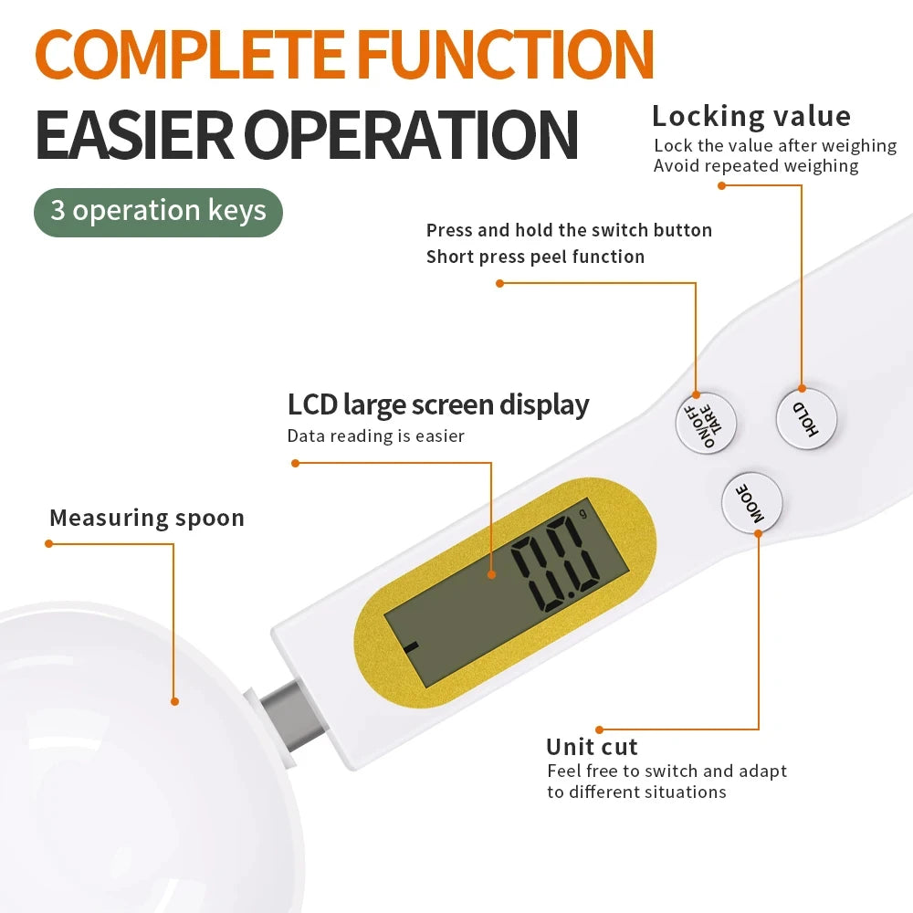 Digital Spoon Scale – 500g LCD Precision Tool