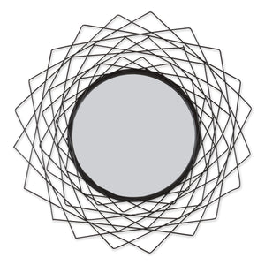 Geometric Black Wall Mirror