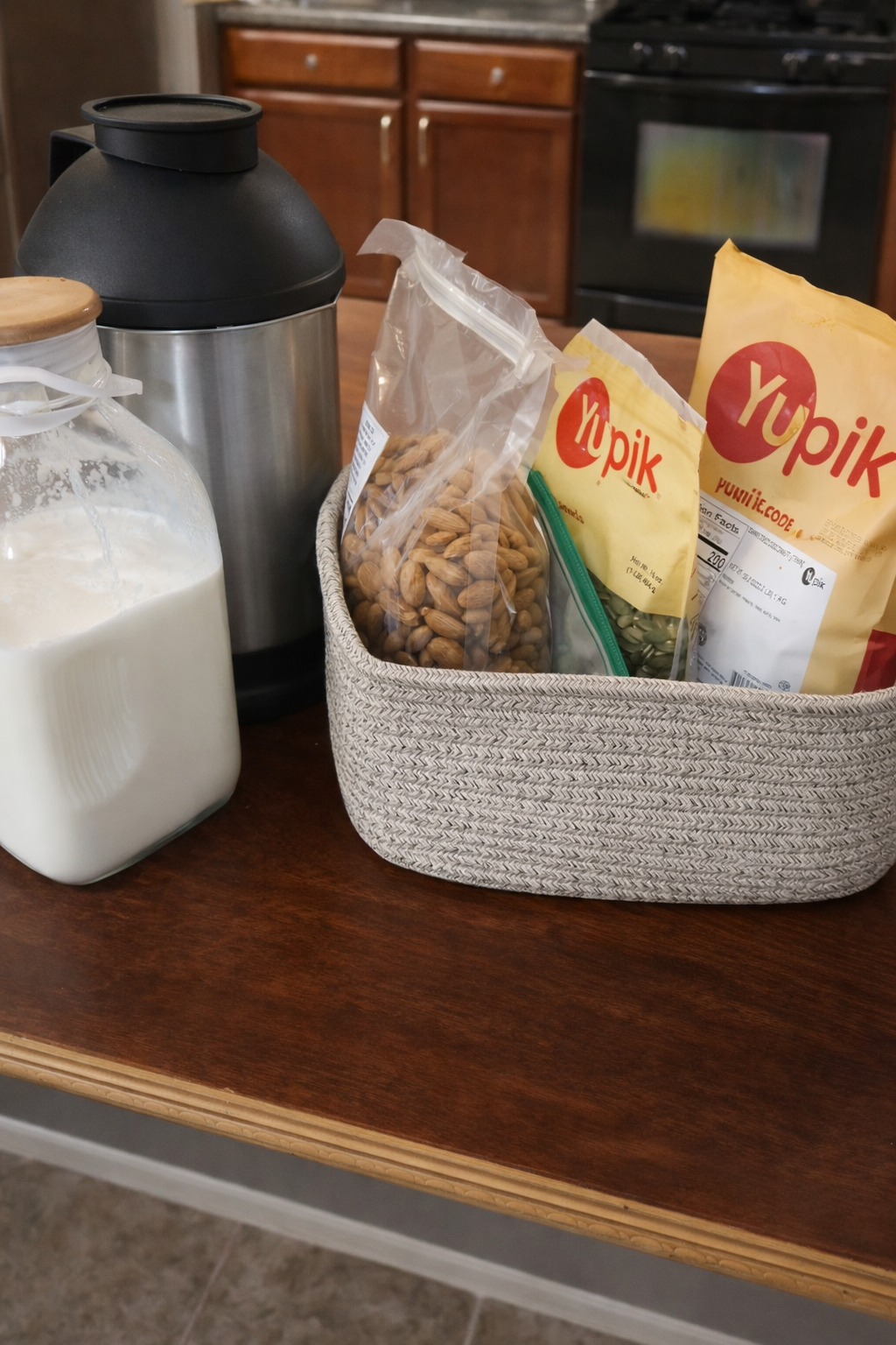 A Woven Cotton Rope Storage Basket Set of 2 (Yellow Gradient)