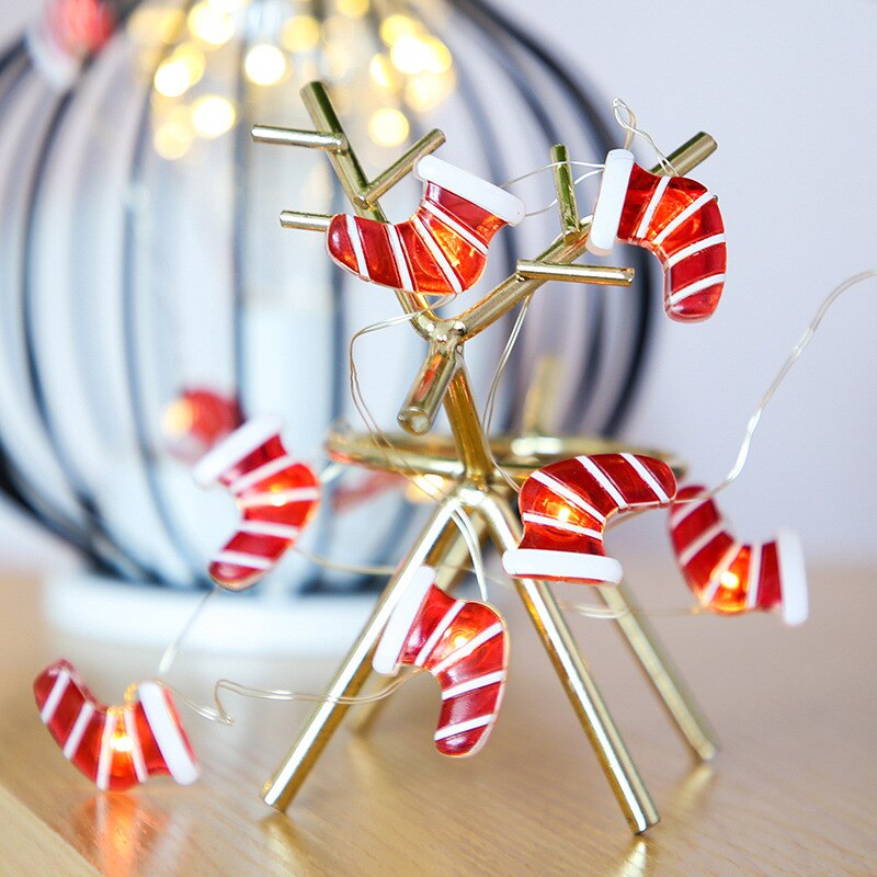 Figurine Christmas Tree LED Garland String Light Christmas Ornaments