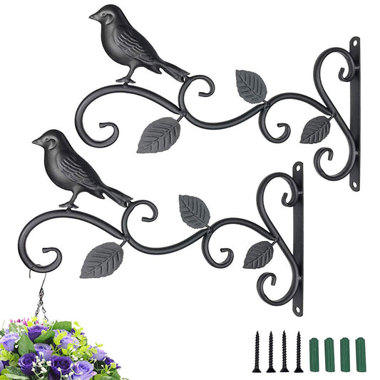 Bird Wrought Iron Planter Bracket