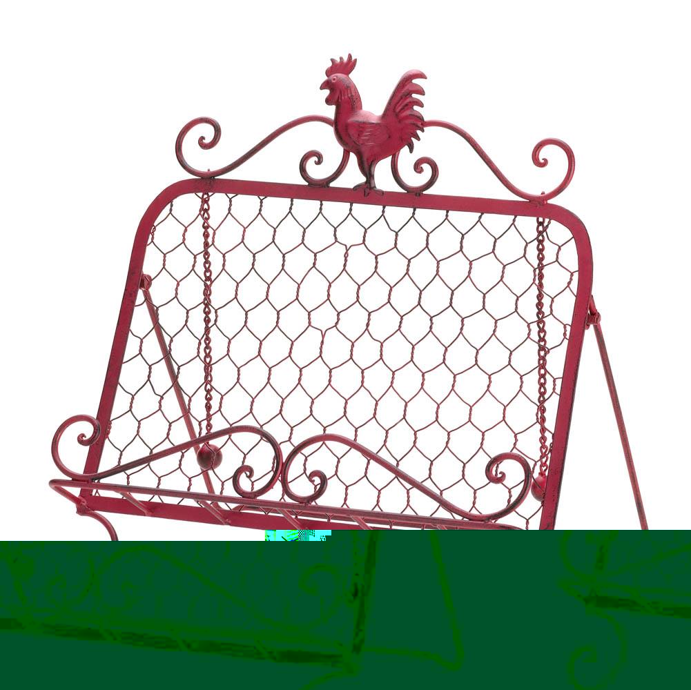 Red Rooster Cookbook Stand
