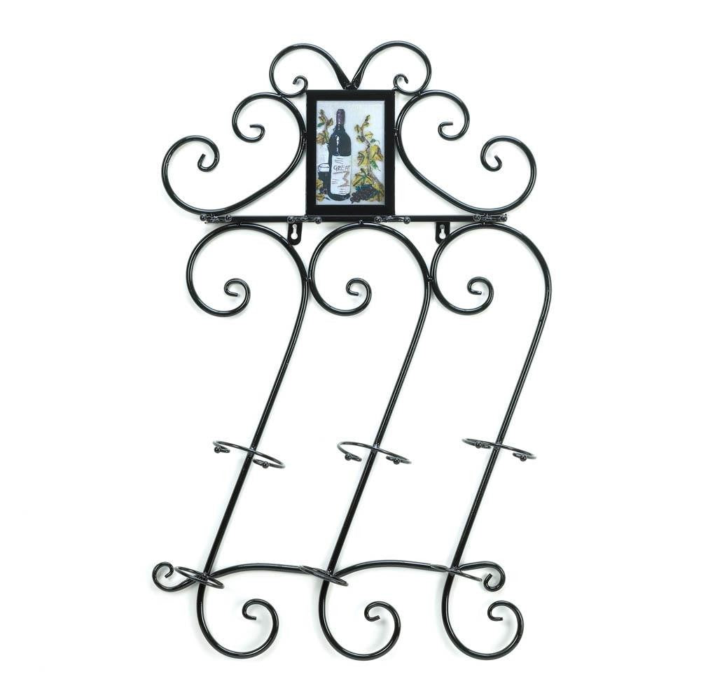 Scrollwork Wall Wine Rack