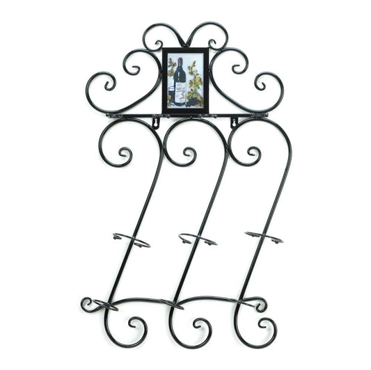Scrollwork Wall Wine Rack