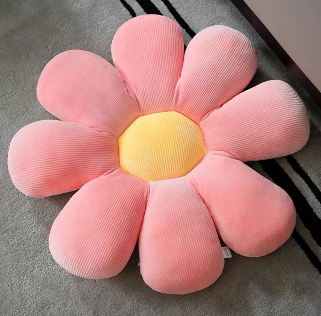 Add Decorative Flair to Your Home with Our Soft and Comfortable Flower Floor Pillows - Perfect for Any Room!