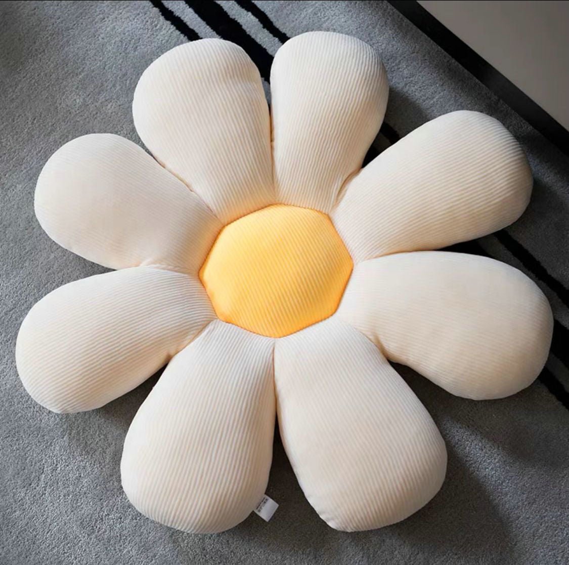 Add Decorative Flair to Your Home with Our Soft and Comfortable Flower Floor Pillows - Perfect for Any Room!